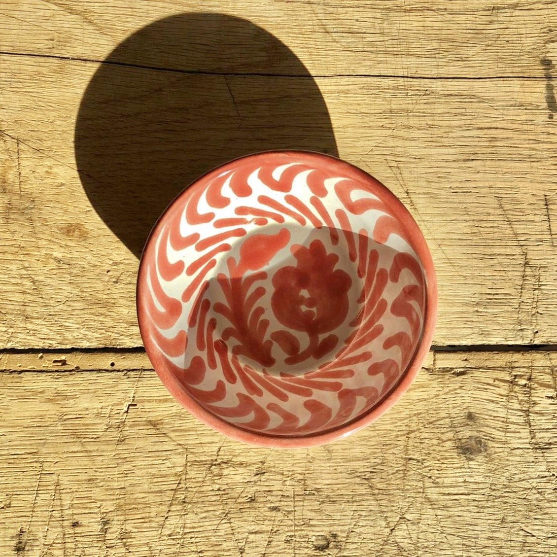 Casa Coral Mini Bowl with Hand-painted Designs