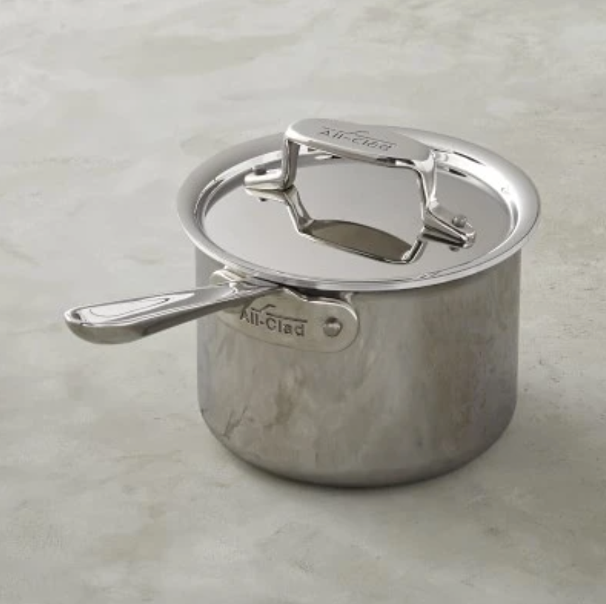 All-Clad d5 Stainless-Steel Saucepan 3-Qt. $139