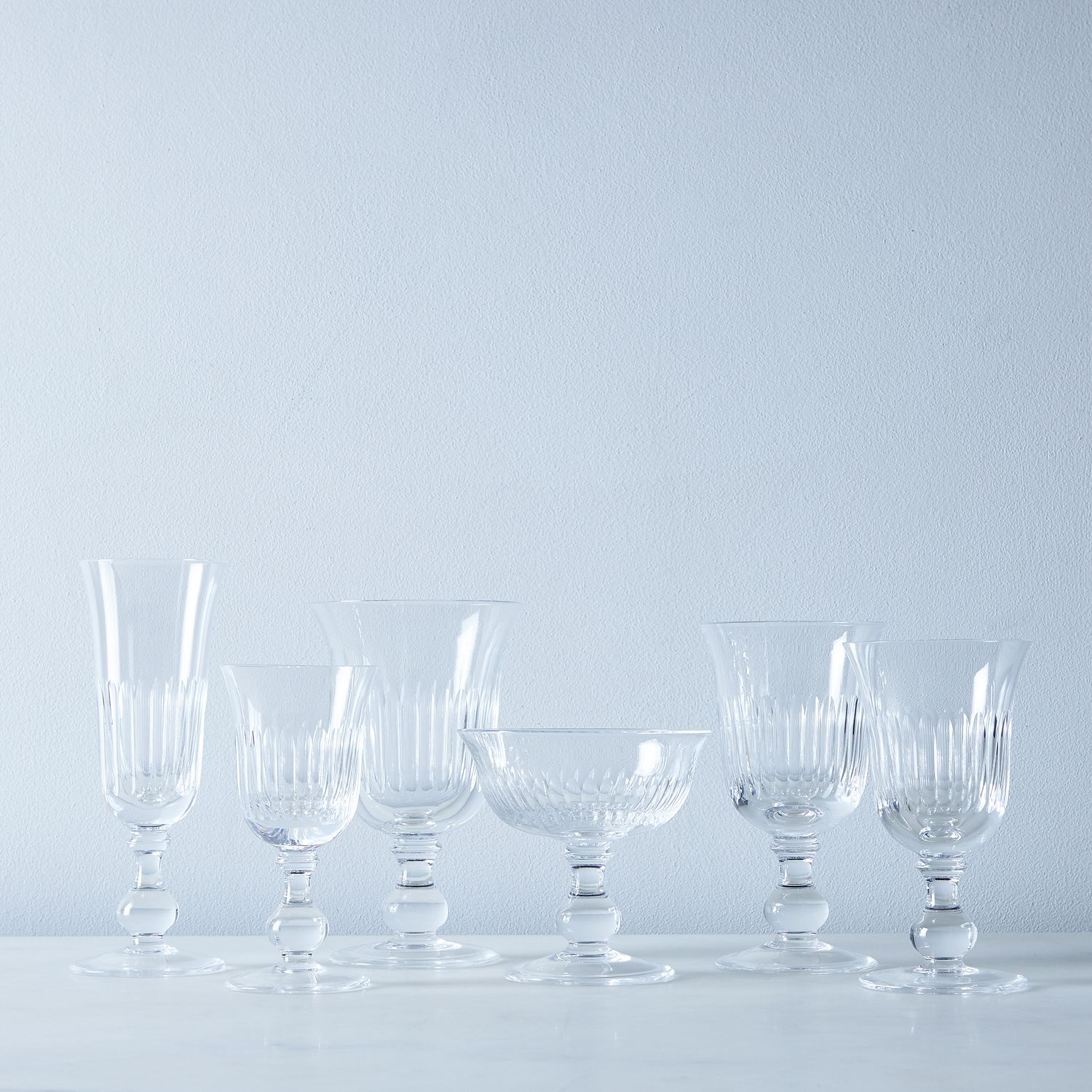 Close Ribs Vintage Italian Crystal Glassware