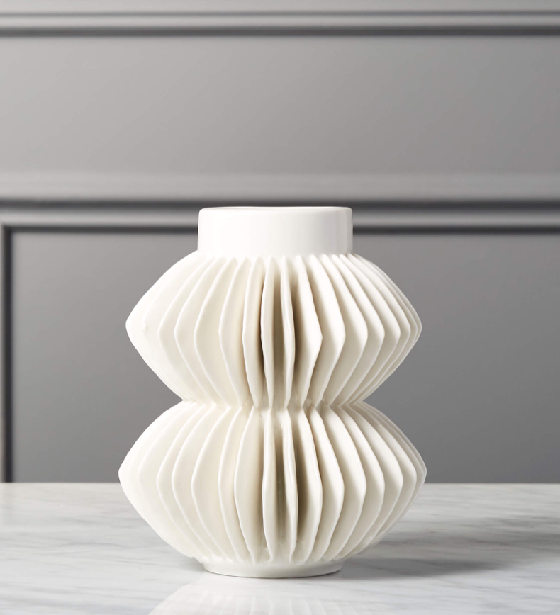 Celia White Vase
