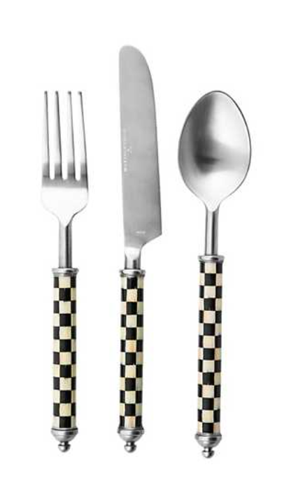 Courtly Check Supper Club 3-Piece Place Setting