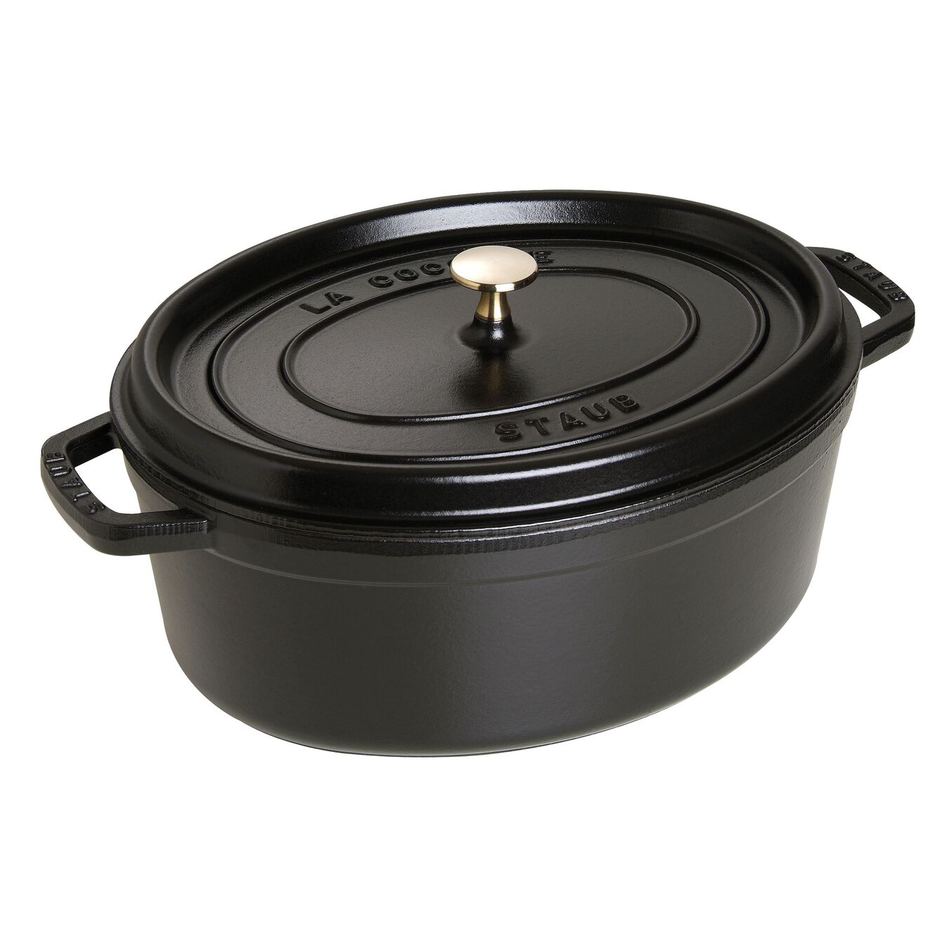 Staub Cast Iron - Oval Cocottes7 qt, oval, Cocotte, black matte