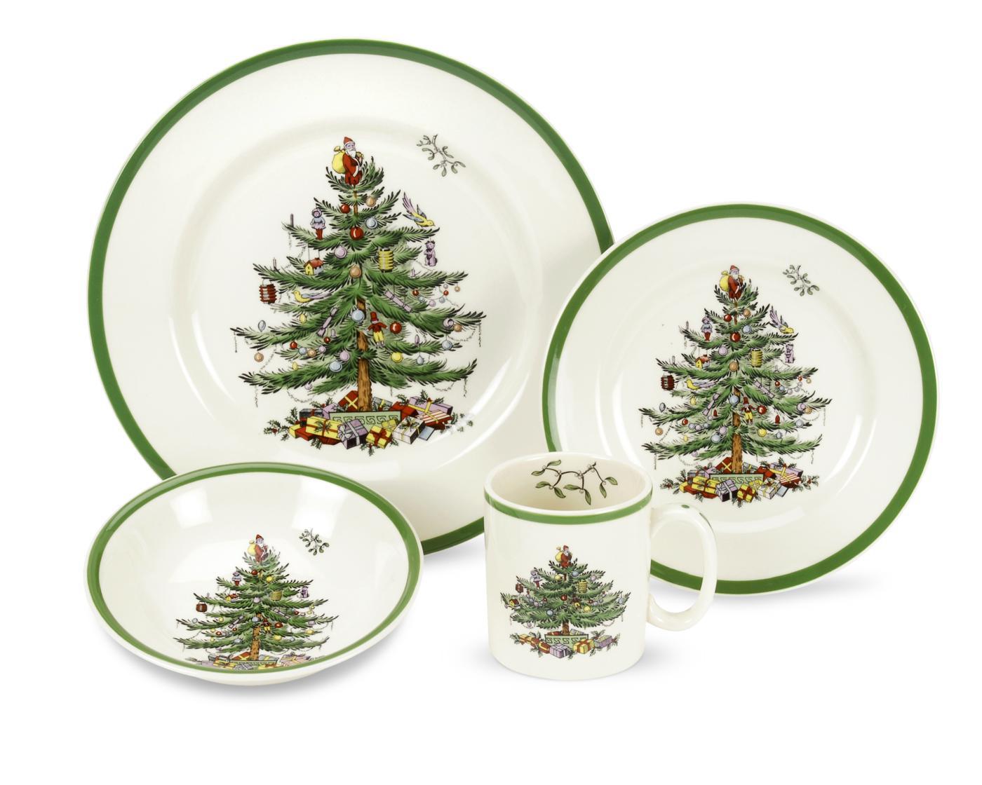 Christmas Tree 4-Piece Placesetting