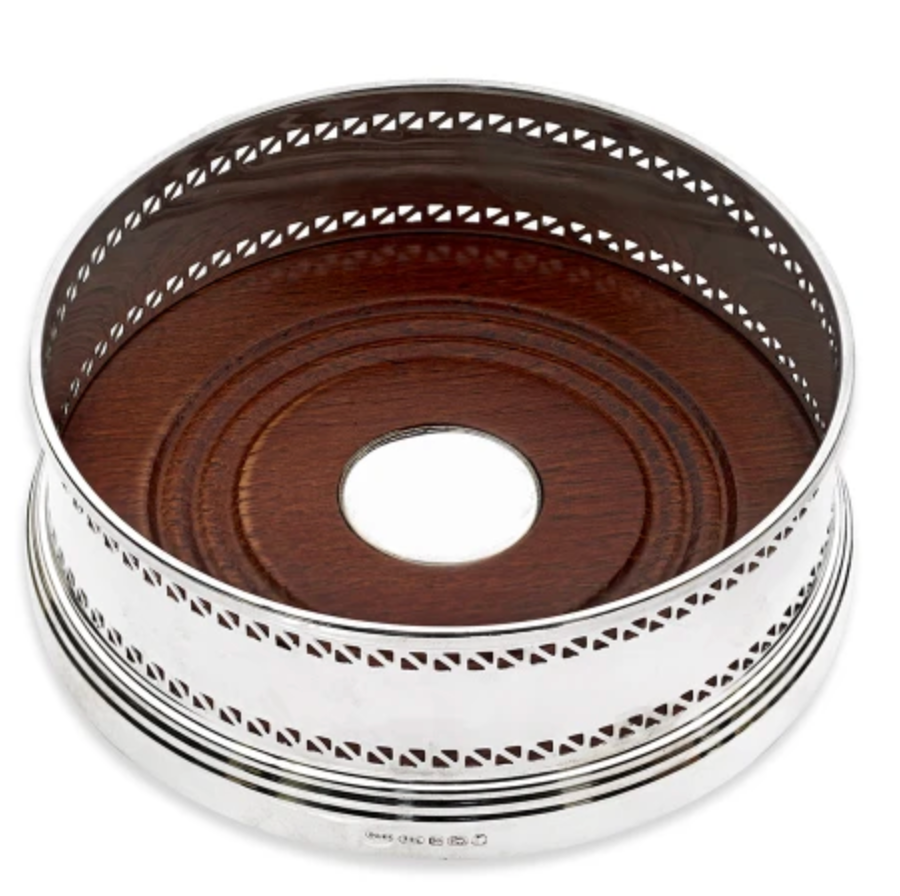 Sterling Silver Classic Wine Coasters