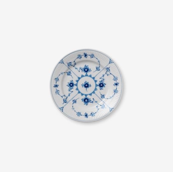 Blue Fluted Plain - Plate 17 cm