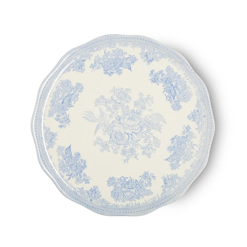 Burleigh Blue Asiatic Pheasants Cake Plate