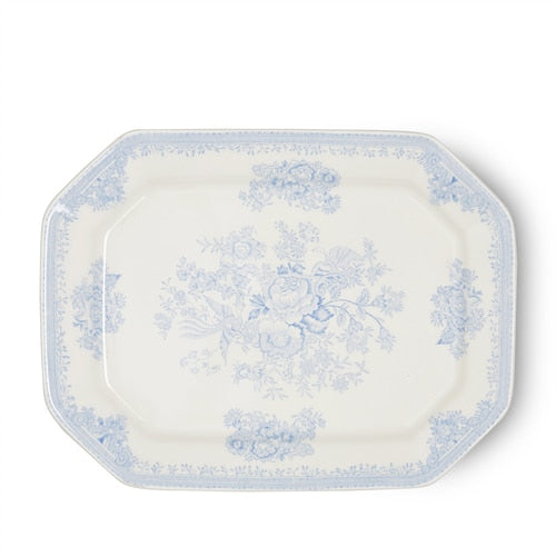 Burleigh Blue Asiatic Pheasants Rectangular Dish Large