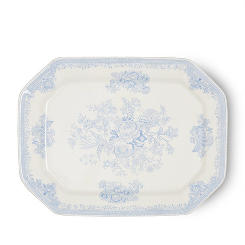 Burleigh Blue Asiatic Pheasants Rectangular Dish Large