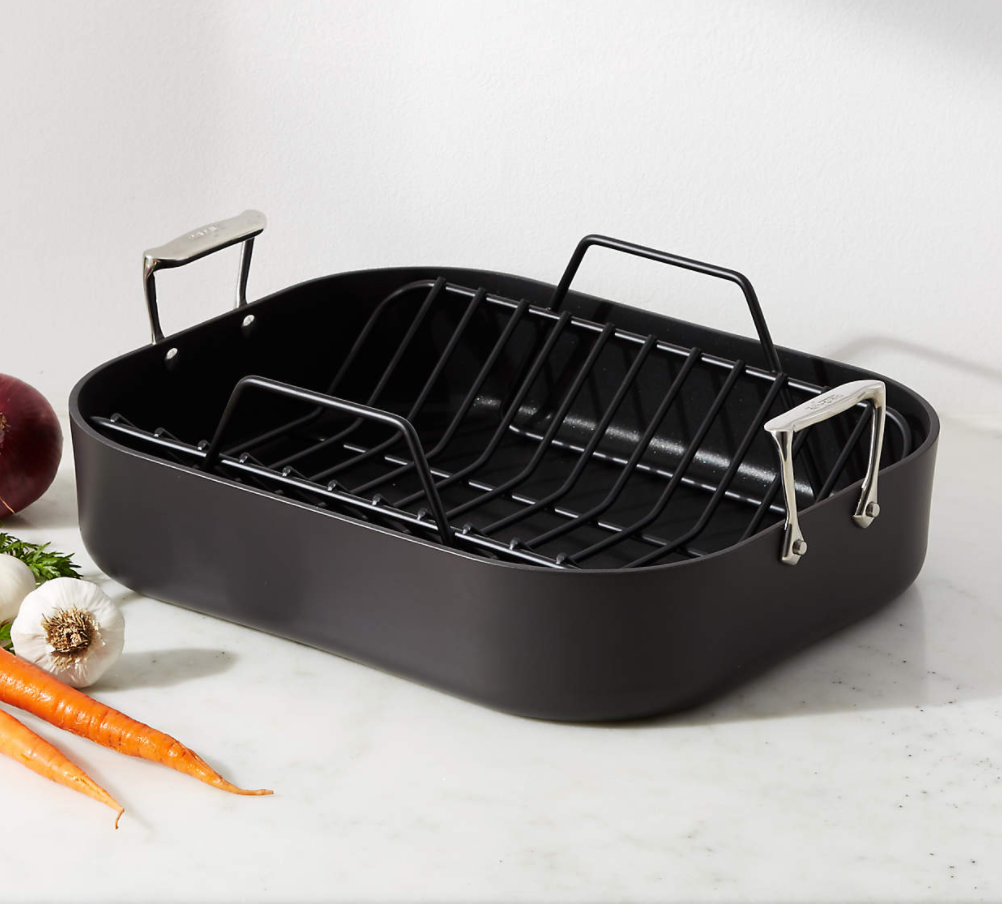 All-Clad HA1 Hard Anodized Non-Stick 16.5" Roaster with Rack