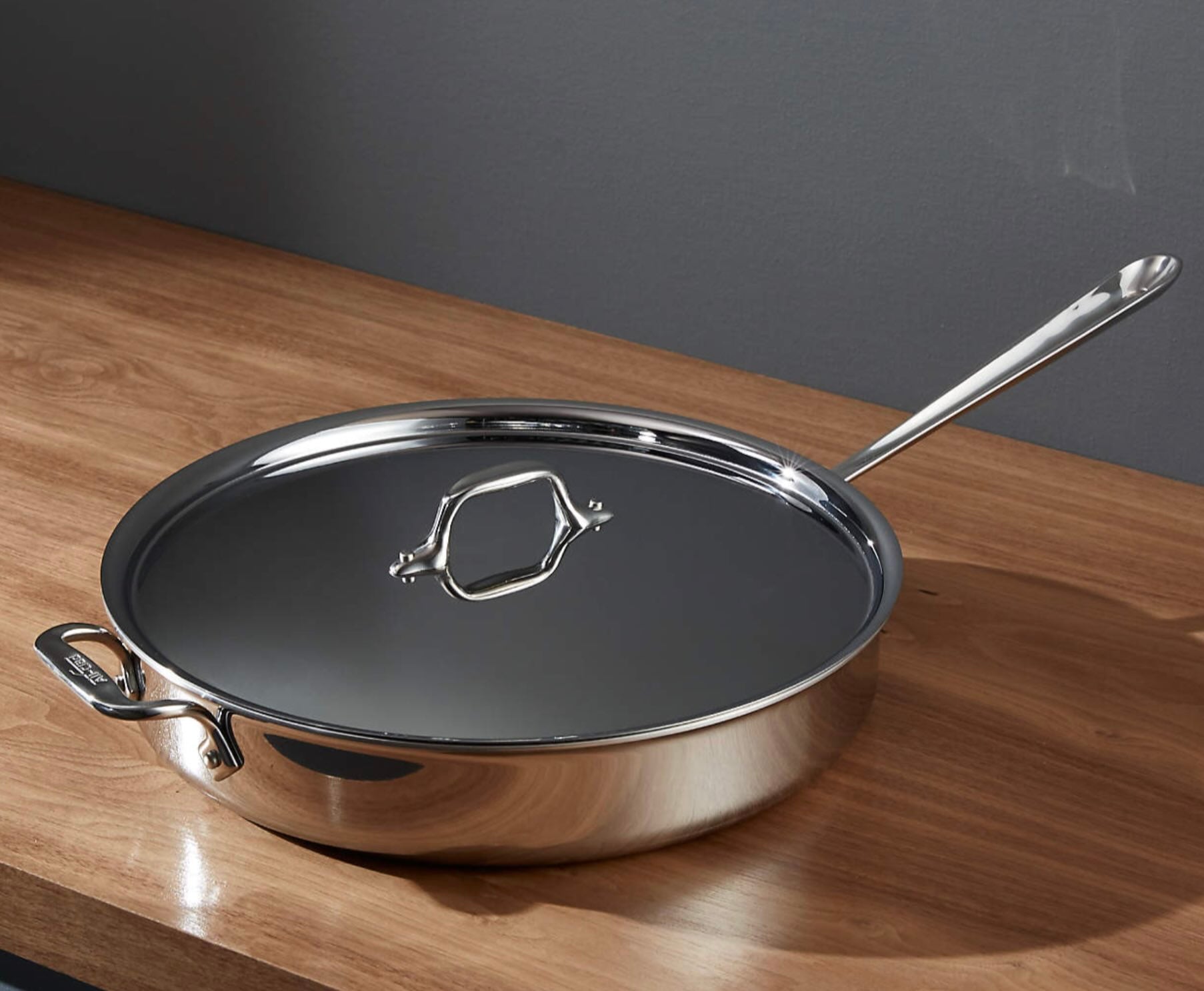 All-Clad ® d3 Stainless 6 qt. Sauté Pan with Lid