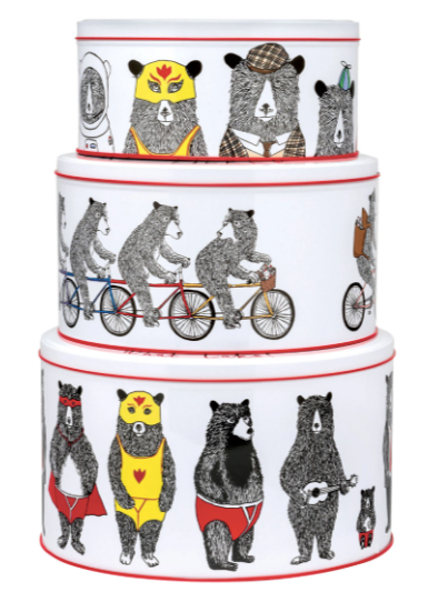 Bear Cake Tins - Set Of Three