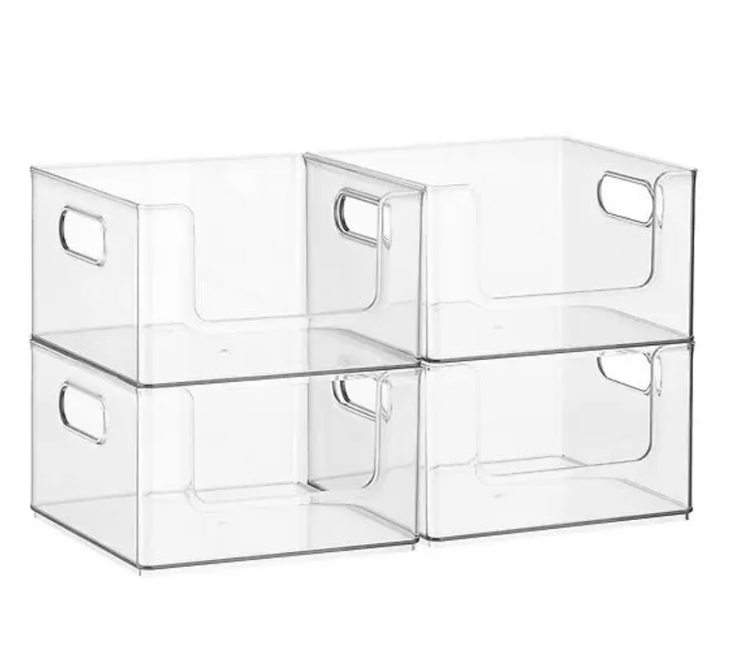 Case of 4 The Home Edit by iDesign Stacking Pantry Bin