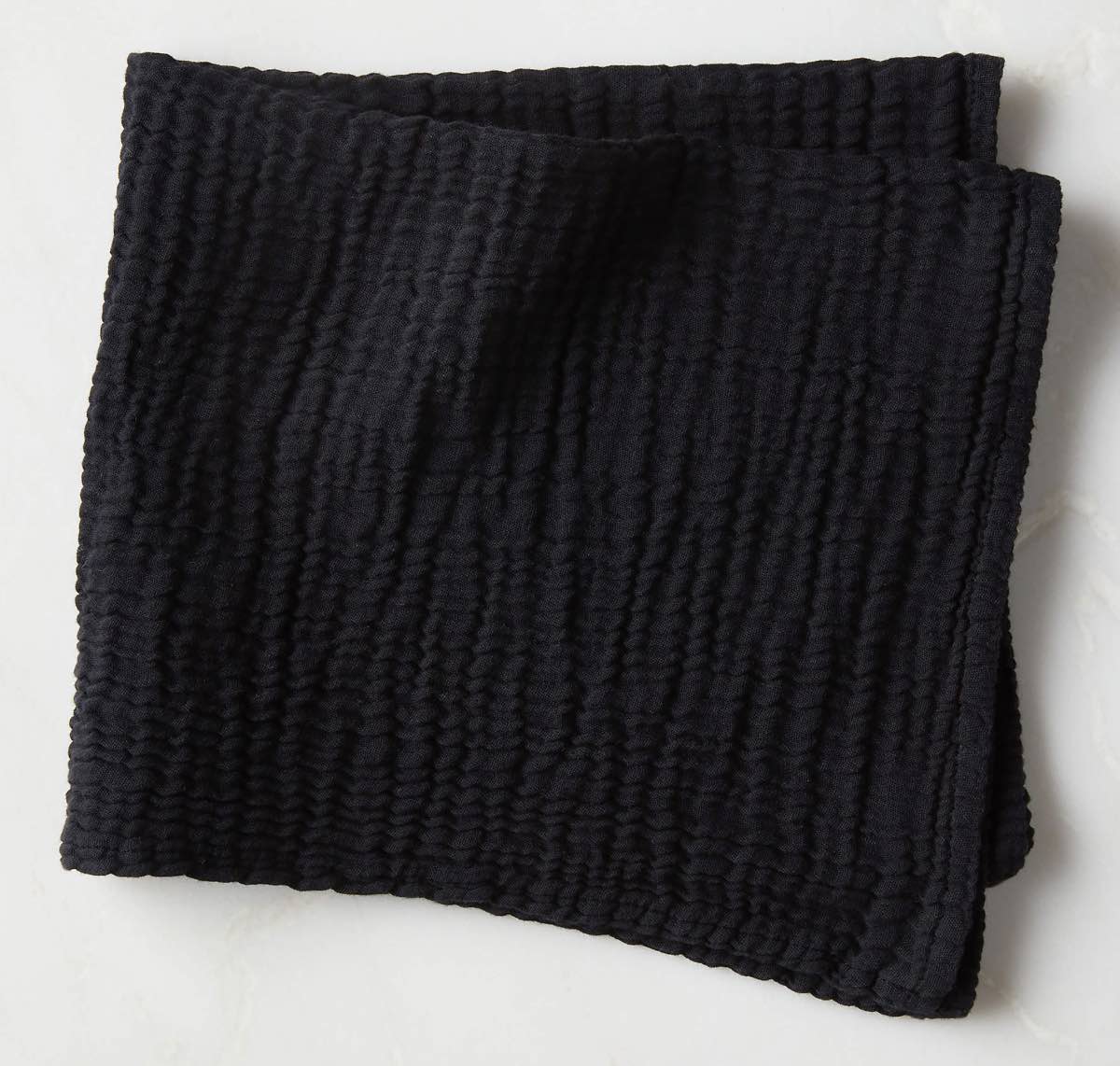 Crinkle Black Cloth Napkin