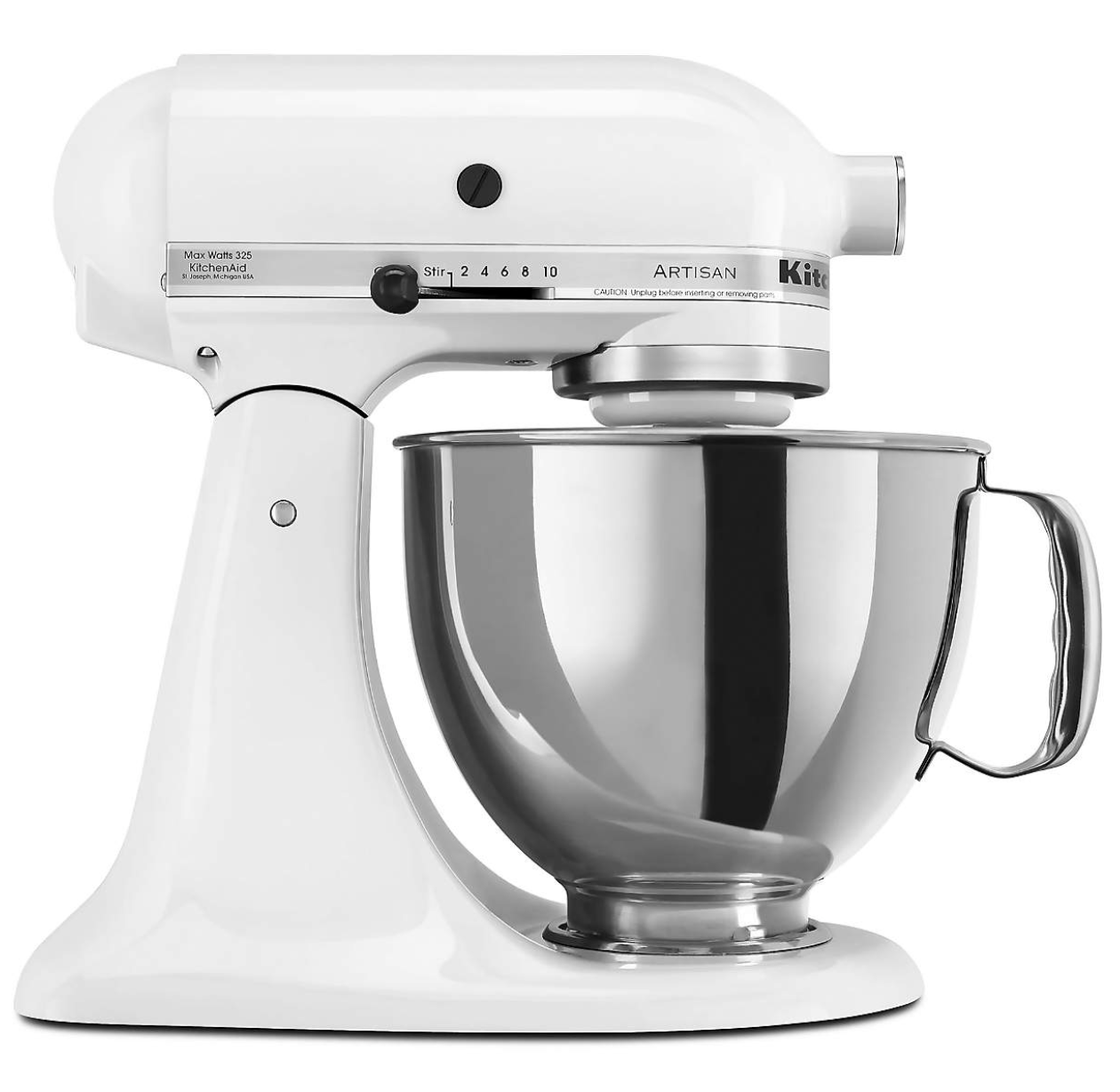 Artisan® Series 5 Quart Tilt-Head Stand Mixer - White