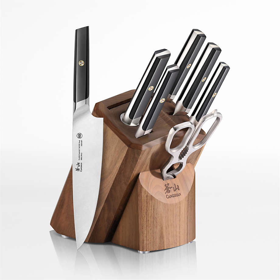 Cangshan ® Everest Black 8-Piece Knife Block Set Black