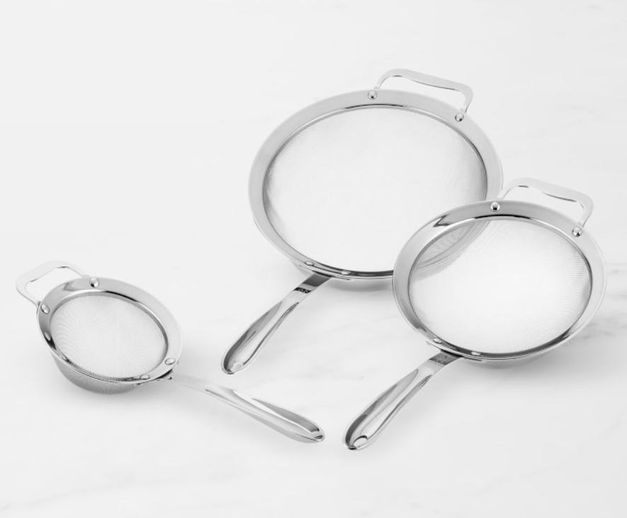 All-Clad 3-Piece Stainless-Steel Strainer Set