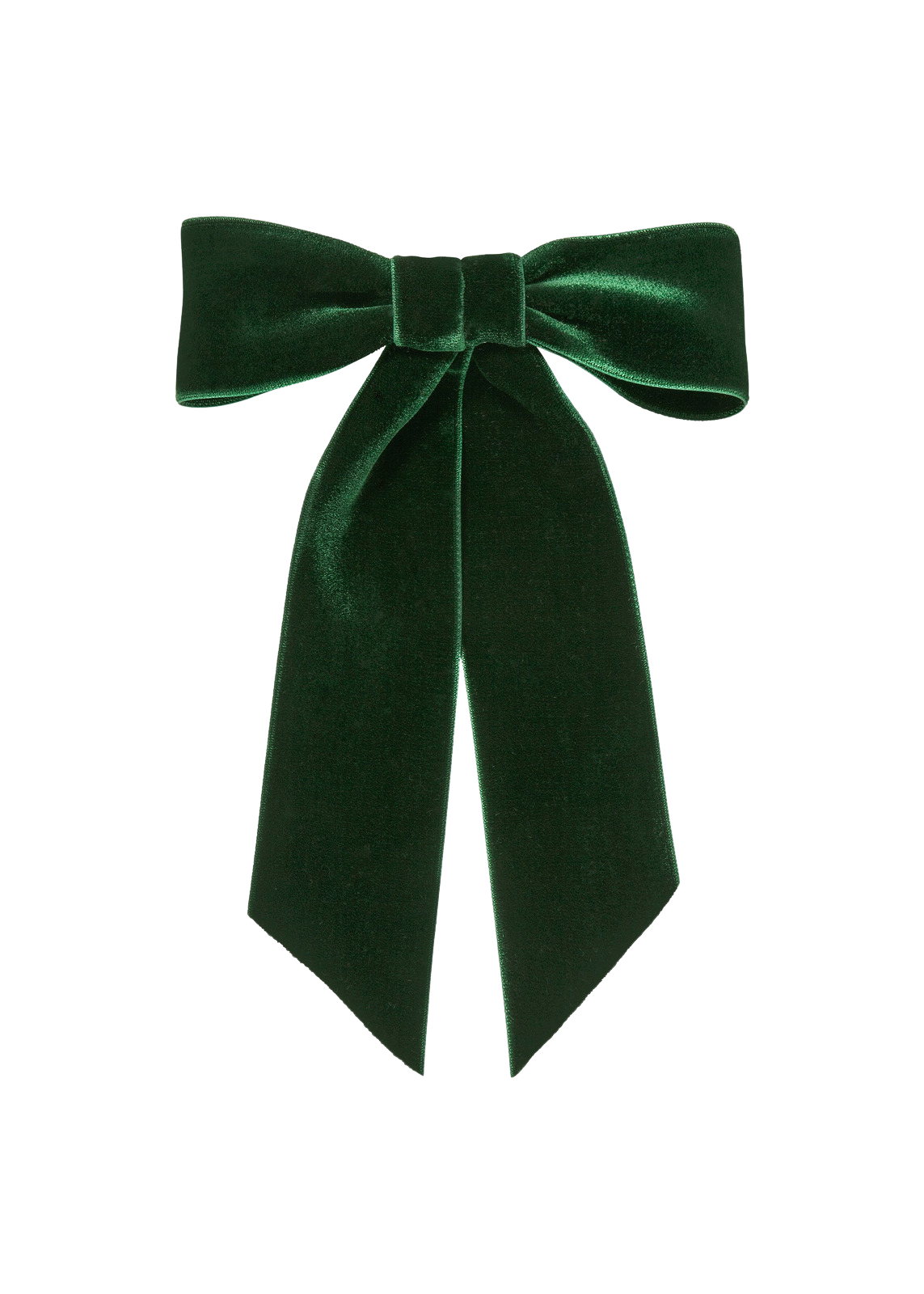 Wide Velvet Bow Barrette