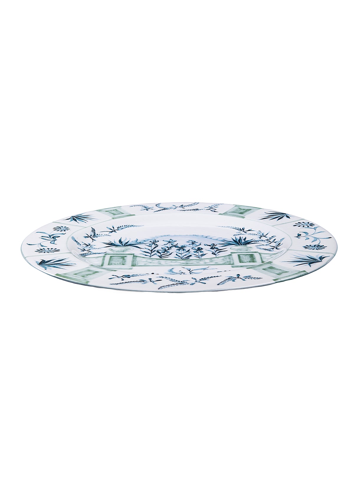 Blue Italian Views Plates Collection, Set of 6