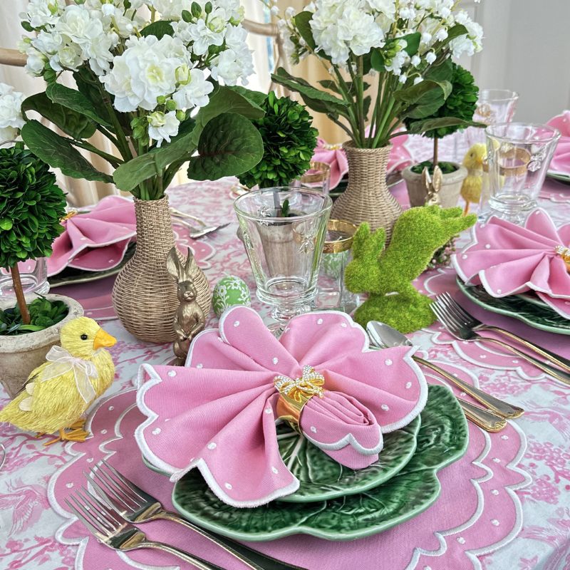 Pink Easter Tablecloth