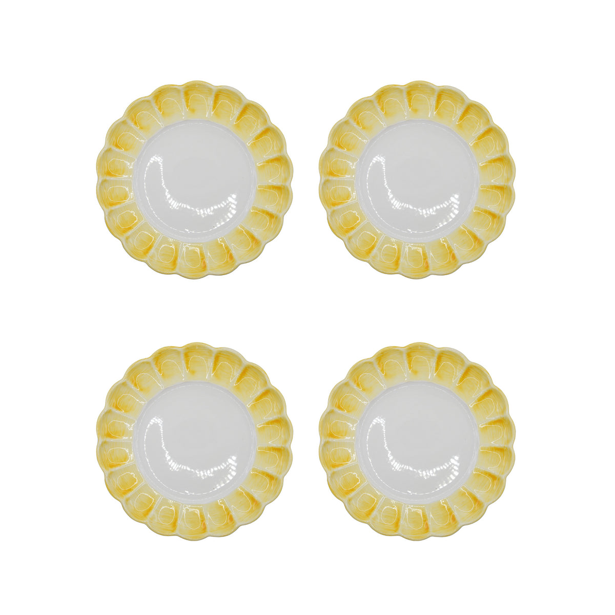 Lido Dinner Plate, Yellow, Set of 4 - Skye McAlpine Tavola