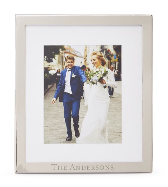 Custom Last Name Silver Photo Frame 8 x 10