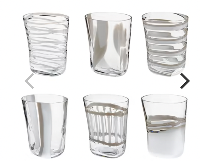 Bora Set of 6 Crystal Glasses