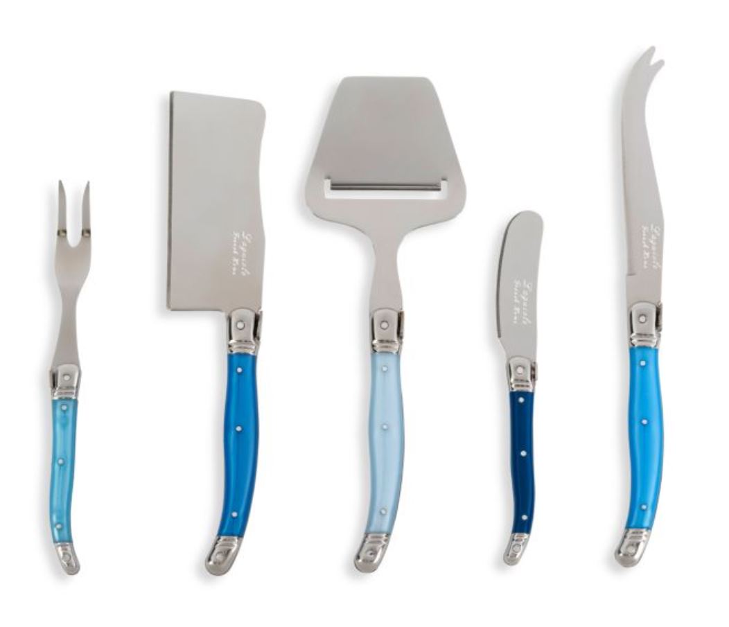 5-Piece Cheese Knife, Fork & Slicer Set