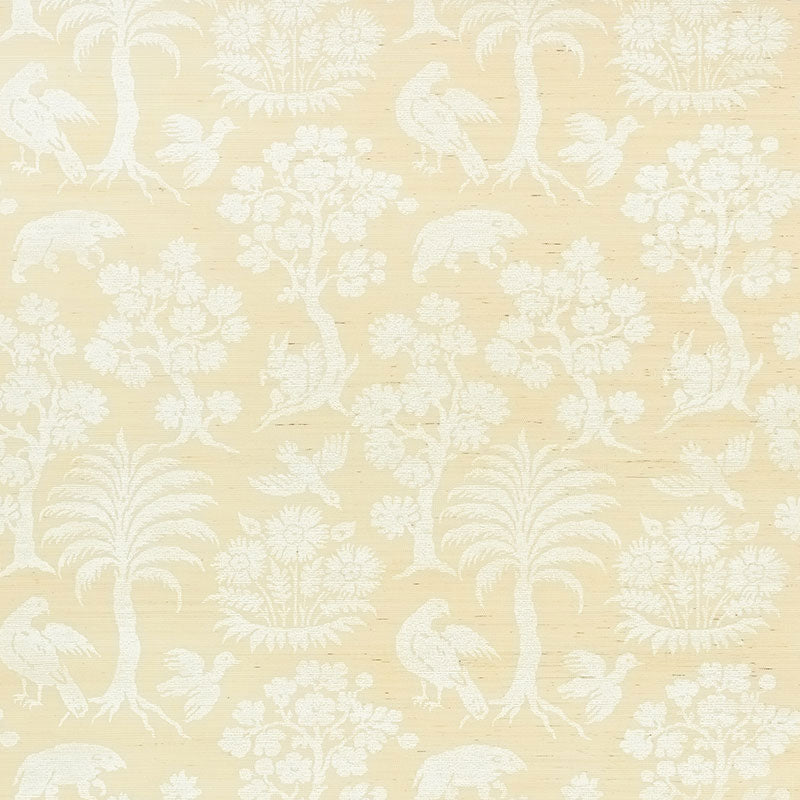 Woodland Silhouette Sisal Wallpaper Ivory