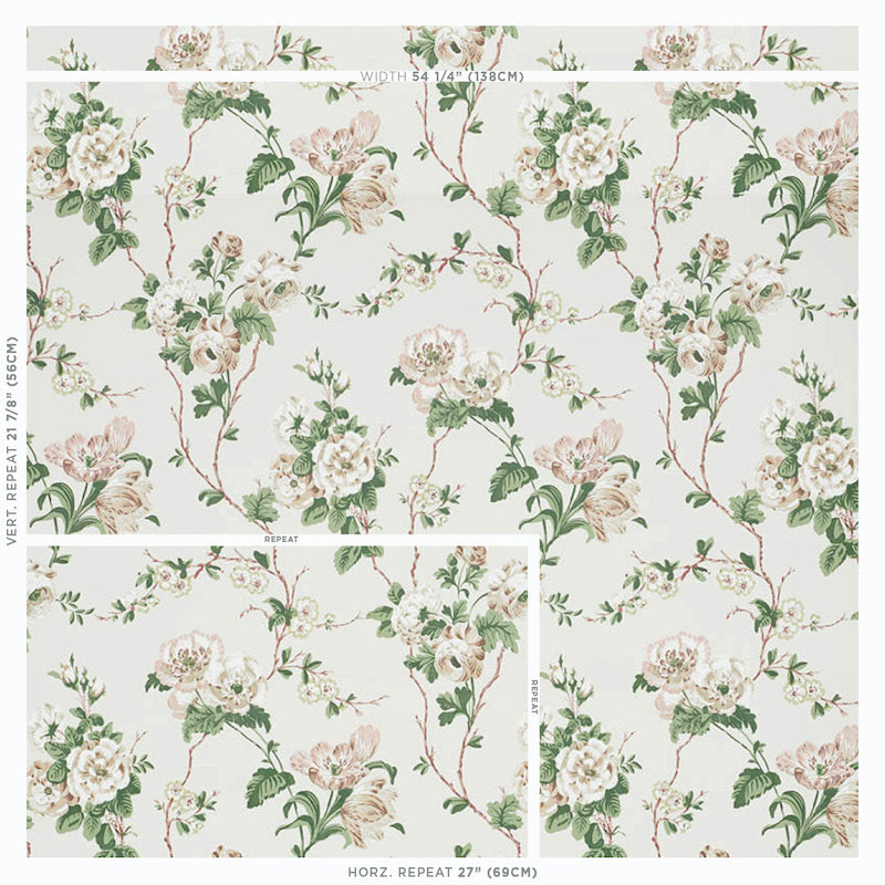 Betty Wallpaper in Quiet Pink