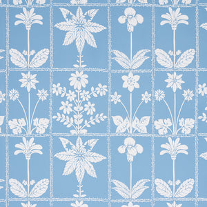 Georgia Wildflowers Wallpaper in Blue