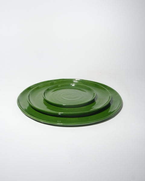 Coup Plate, Size: Dinner Plate, Color: Green