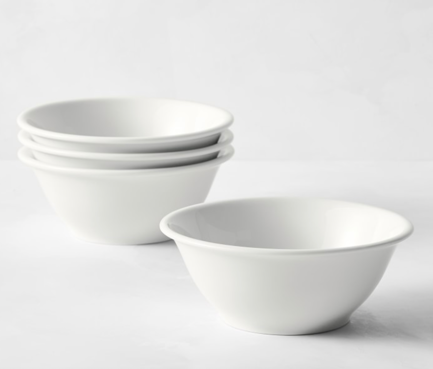 Apilco Très Grande Porcelain Cereal Bowls Set of 4