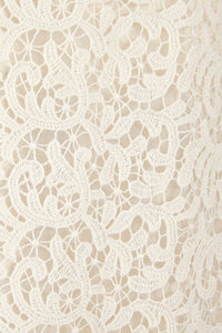 Alexandra Skirt in Guipure Ivory Lace