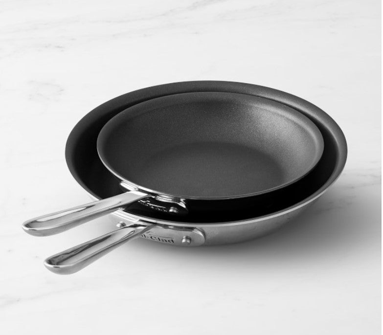 All-Clad D5® Stainless-Steel Nonstick Fry Pan Set