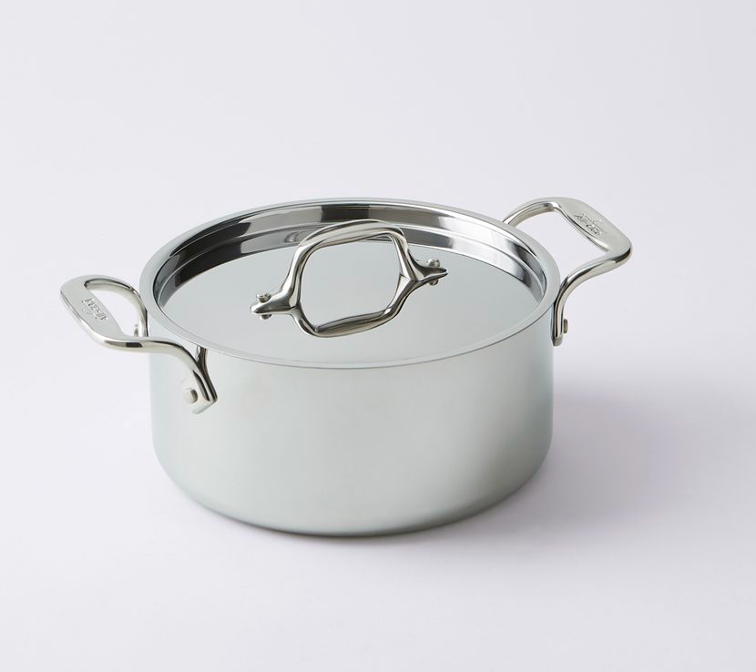 All-Clad D3 Tri-Ply Stainless Steel Saucepan with Lid