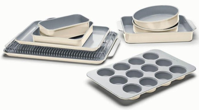 11 Piece Bakeware Set, Non-Stick & Non-Toxic Ceramic-Coating Baking Dishes