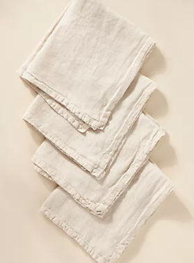 Edison Portuguese Linen Napkins, Set of 4