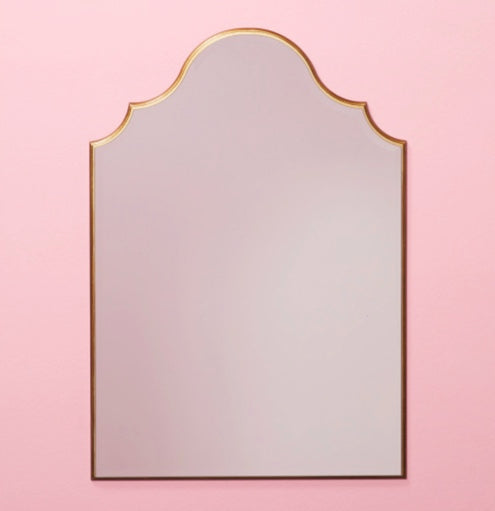 22x31 Wood Arch Top Wall Mirror