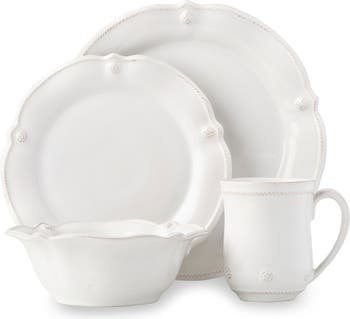 Berry & Thread Whitewash Flare 4-Piece Place Setting