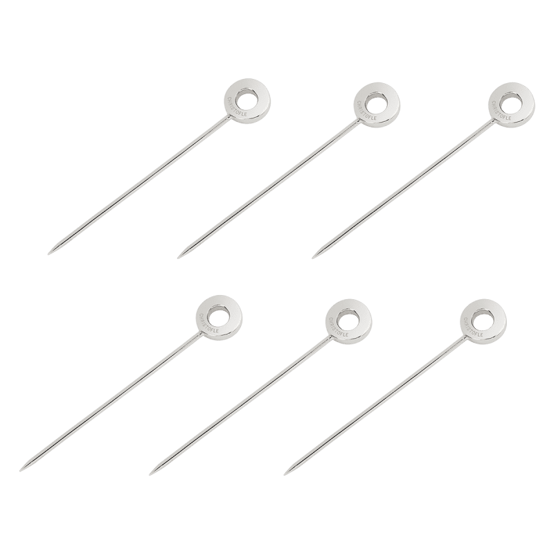 Christofle Stainless Steel Cocktail Picks, Set of 6