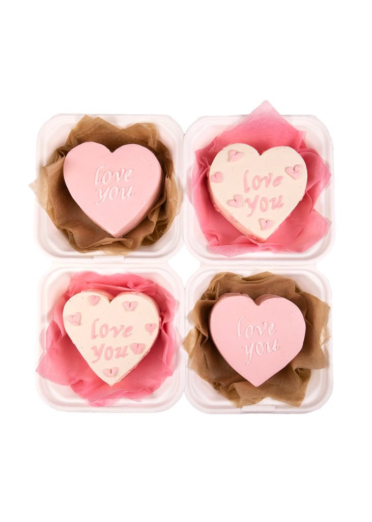 Love You Bento Box Cakes, Set of 4