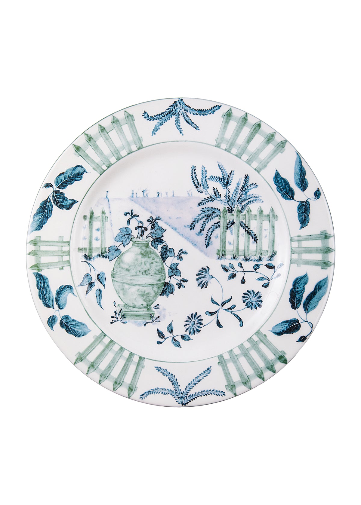 Blue Italian Views Plates Collection, Set of 6