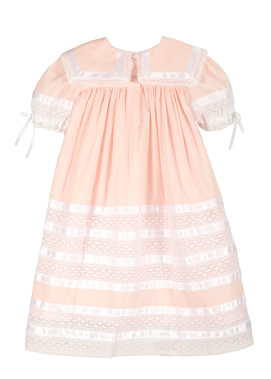 Savannah Lace Heirloom Dress in Pink