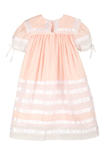 Savannah Lace Heirloom Dress in Pink