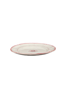 Bespoke Milano Plate with Central Monogram and Rim, Set of 12