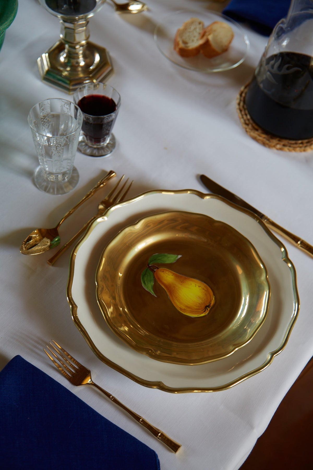 Fruits d’Or Salad/Dessert Plate, Pear