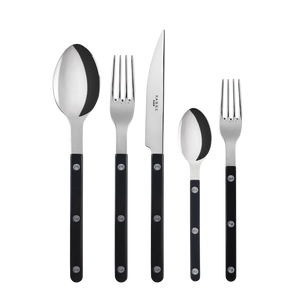 Bistrot Place Setting in Black, Set of 5
