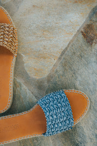 Saran Sandal in Blue