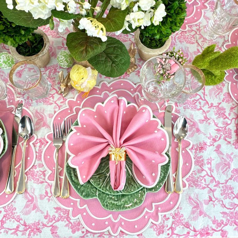 Pink Easter Tablecloth