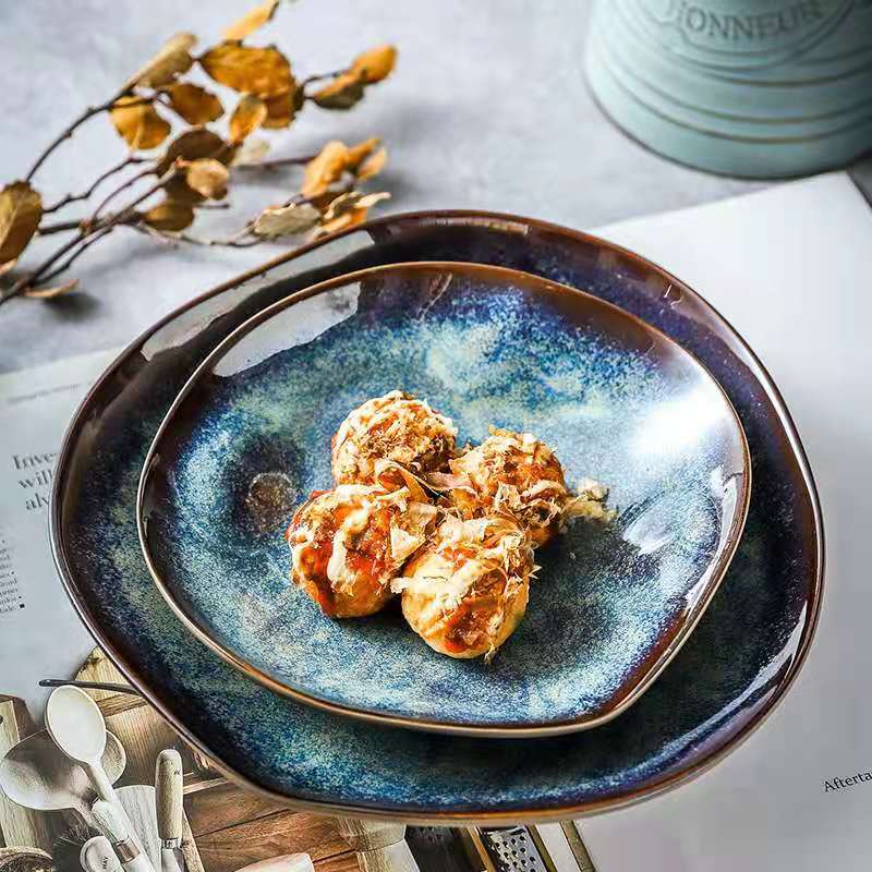 Spritz Irregular Dinnerware Set (Set of 12 plates)